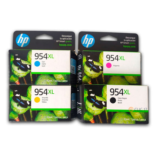 Kit de Tinta HP 954Xl Negro y Tricolor para 8210, 8740 Original
