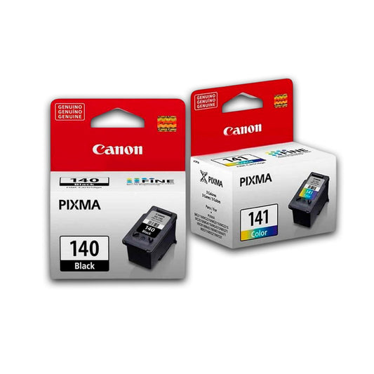 Kit de Tinta Canon PG140 y CL141 Negro y Tricolor MG3110 Original