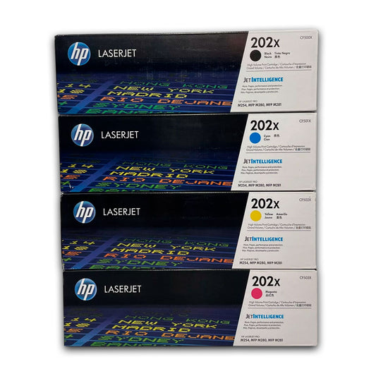 Kit de toner HP 202X CYMK M254dw, M281fdn, M280nw Original