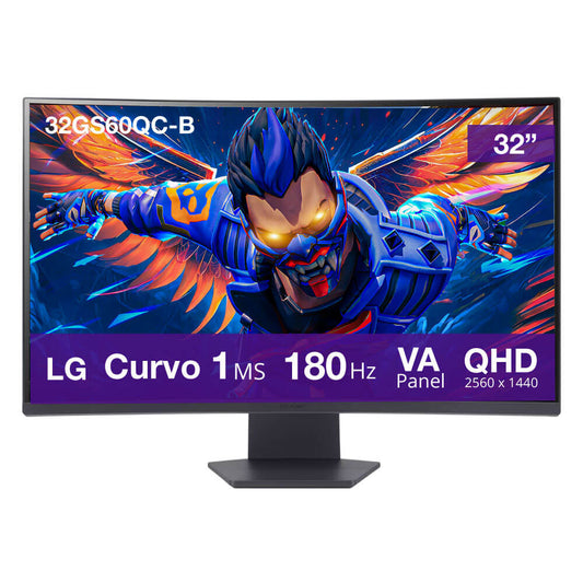 Monitor LG 32GS60QC-B 32" Curvo 180Hz, 1ms, VA, QHD