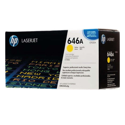 Toner Hp 646A Yellow CF032A 12.5K Pág. CM4540mfp Original