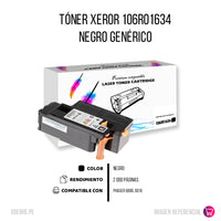Toner Xerox 106R01634 Negro 2K Pág. 6000. 6010 Compatible
