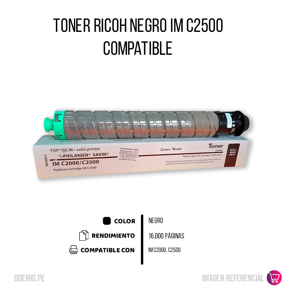Toner Ricoh 842442 Negro 16.500 Pág. C2000 Compatible