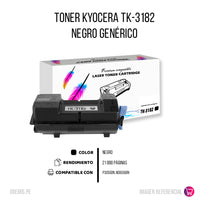 Toner Kyocera TK-3182 Negro 21K Pág. P3055DN Compatible