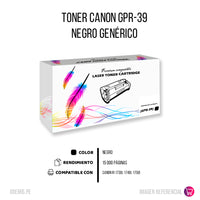 Toner Canon GPR-39 Negro 15,1K Pág. iR1750 Compatible