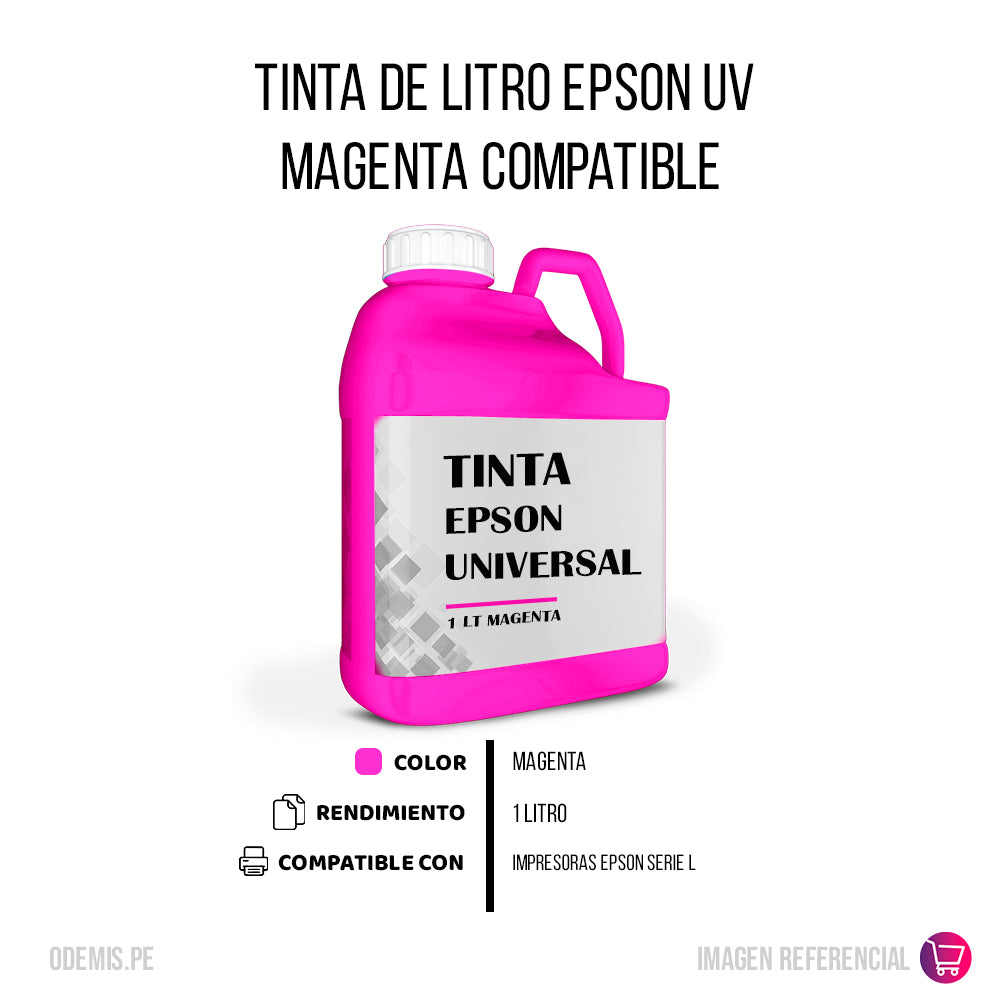 Tinta de Litro UV para Epson Magenta Compatible