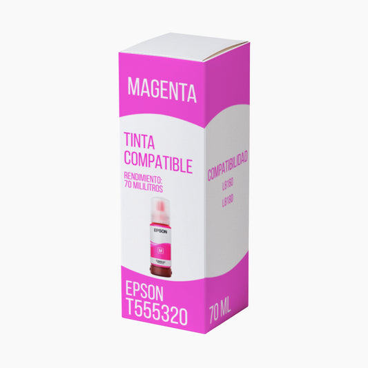 Tinta Epson T555320 Magenta 70ml L8160, L8180 Compatible