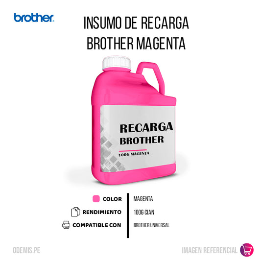 Recarga de Toner Brother Magenta 100g Compatible
