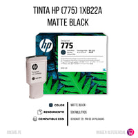 Tinta Hp 775 Negro Mate 1XB22A 500ml Z9+ Pro Original