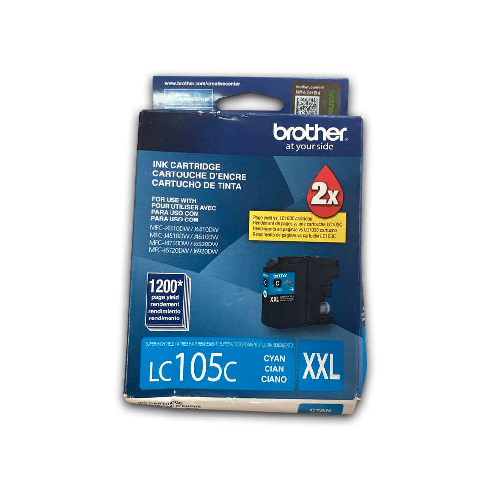 Tinta Brother LC105C Cian 1.2K Pág. MFC-J4510, 4310 Original