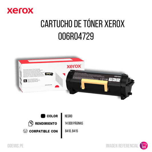 Toner Xerox 006R04729 Negro 14kPág. Para B410, B415 Original