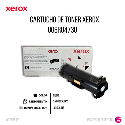 Toner Xerox 006R04730 Negro B410 B415 25K Paginas