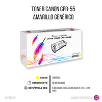 Toner GPR-55 Yellow 60k Pág. IR ADV C5560I, C5550I Compatible