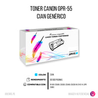 Toner GPR-55 Cian 60k Pág. IR ADV C5560I, C5550I Compatible