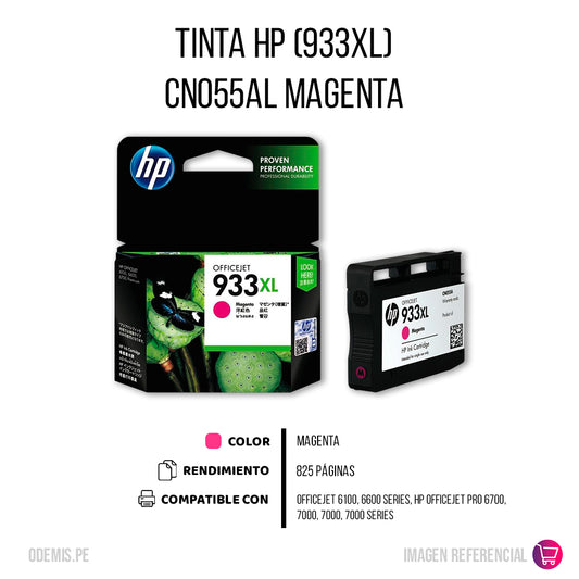 Tinta HP 933XL Magenta CN055Al 825Pág. HP 6100 Original