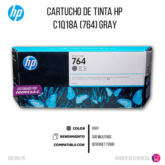Tinta HP 764A Gris C1Q18A 300ml T3500 Original