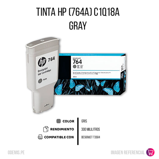 Tinta HP 764A Gris C1Q18A 300ml T3500 Original