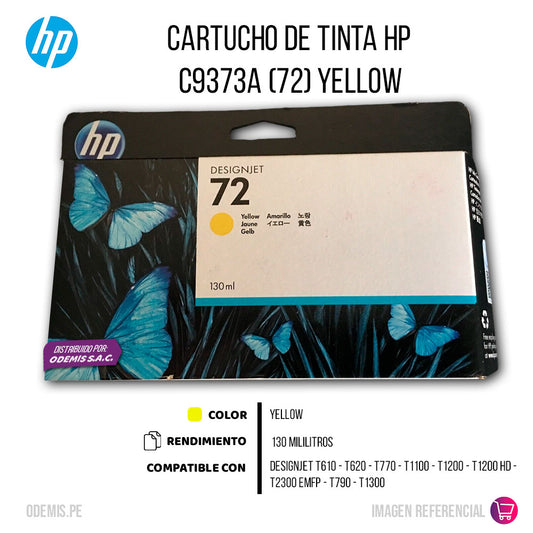 Tinta HP 72 Yellow C9373A 130ml T610, T620 Original