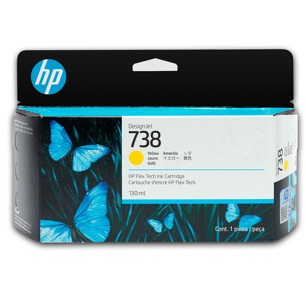 Tinta HP 738 Yellow 498N7A 130ml T850, T950 Series Original