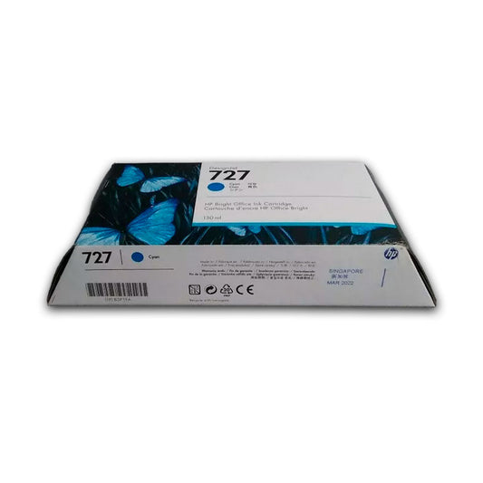 Tinta HP 727 Cian B3P19A 130ml T1500, T1530 Original