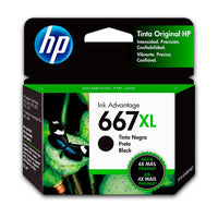 Tinta HP 667XL Negro 3YM81Al 480 Pág. DeskJet 6000 Original