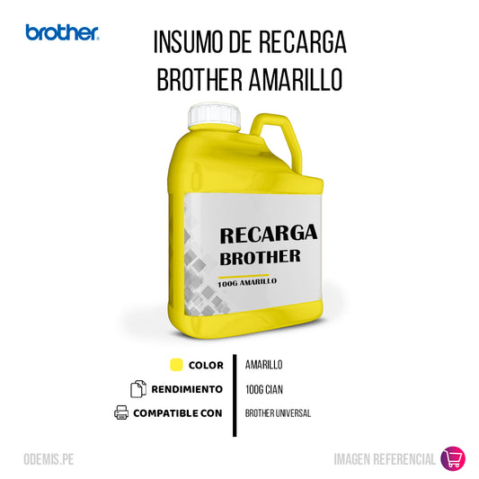 Recarga de Toner Brother Yellow 100g Compatible