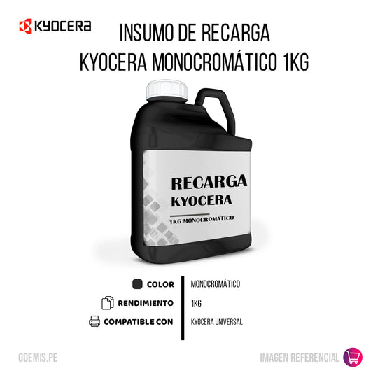 Recarga de Toner Kyocera Monocromo 1 Kilo Compatible