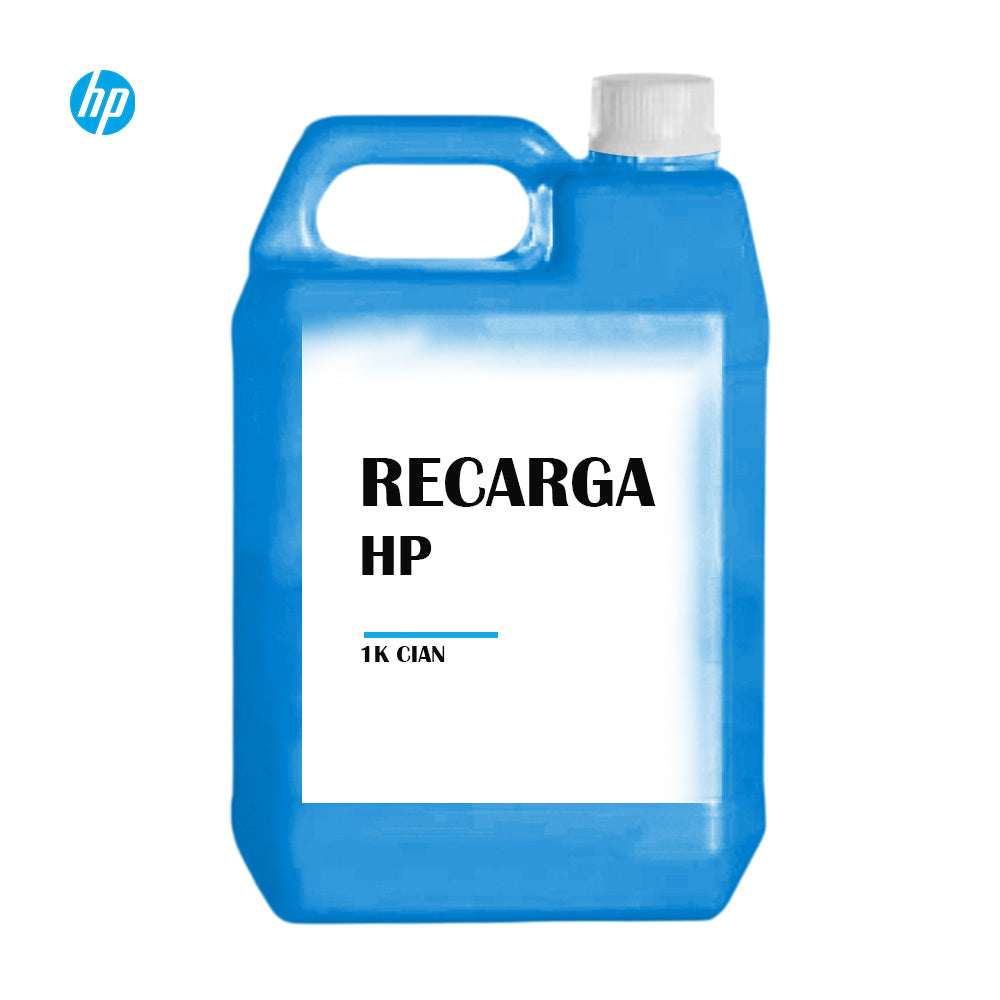 Recarga de Toner HP Cian 1 Kilo Compatible