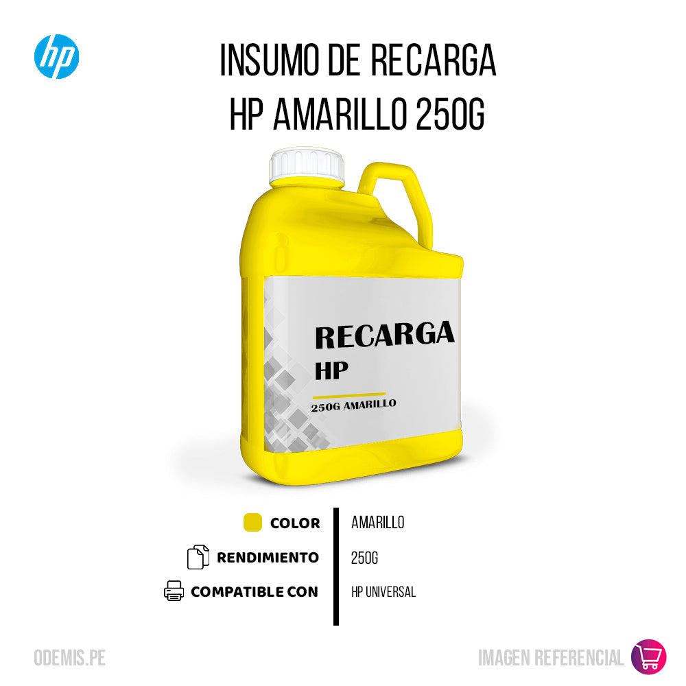 Recarga de Toner HP Yellow 250g Compatible