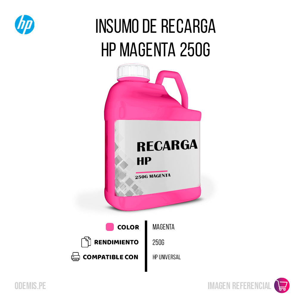 Recarga de Toner HP Magenta 250g Compatible