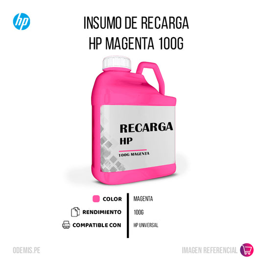 Recarga de Toner HP Magenta 100g Compatible