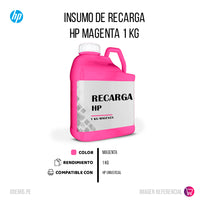 Recarga de Toner HP Magenta 1 Kilo Compatible