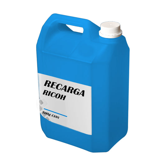 Recarga de Toner Ricoh MP C2550, C2551 Cian 500g Compatible