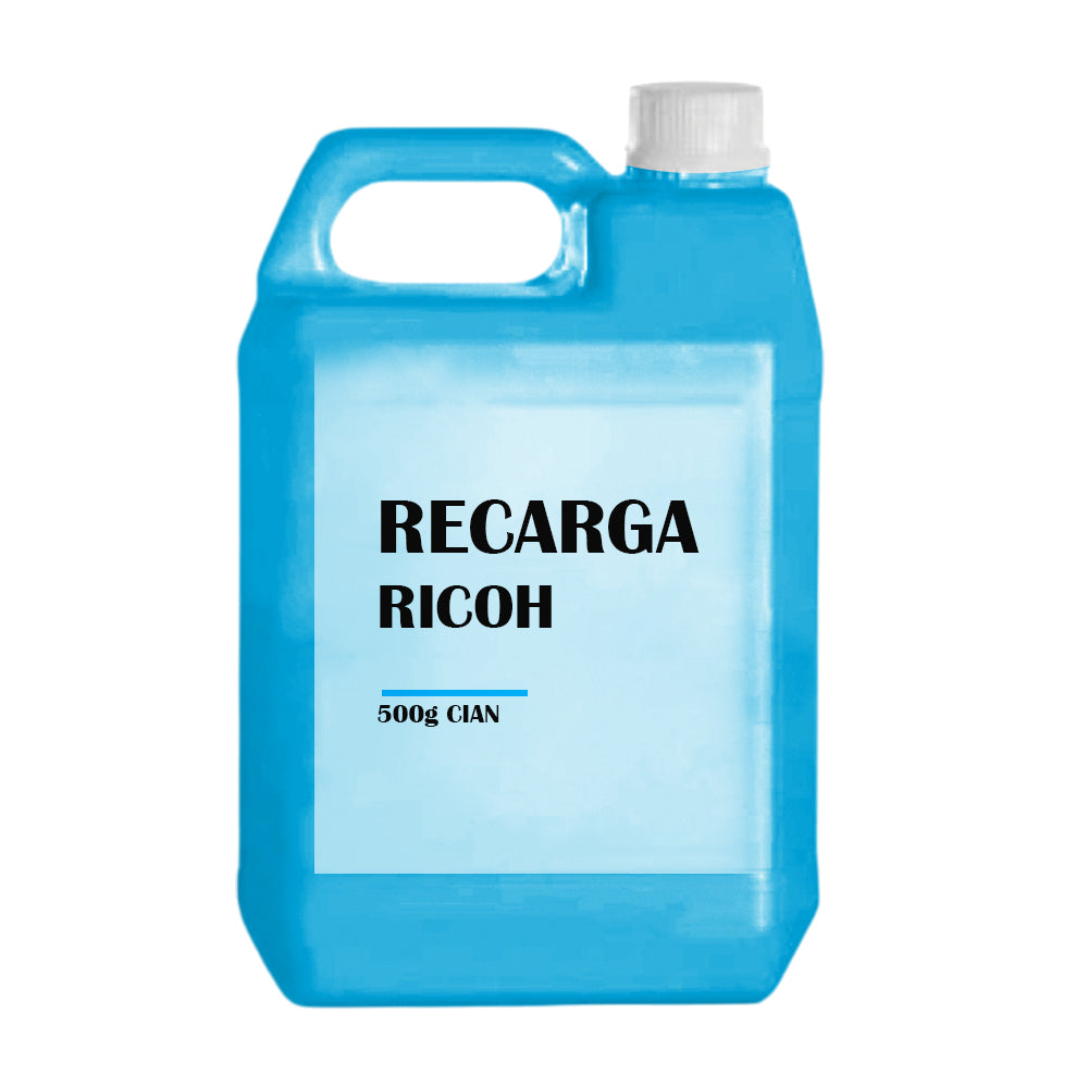Recarga de Toner Ricoh MPC 6004 Cian 500g Compatible