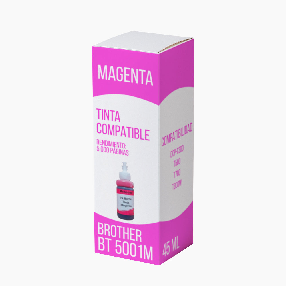 Tinta Brother BT 5001M Magenta 5K Pág. DCP-T300 Compatible