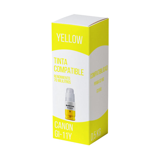 Tinta Canon GI-11Y Yellow 70ml G2160, G3160 Compatible