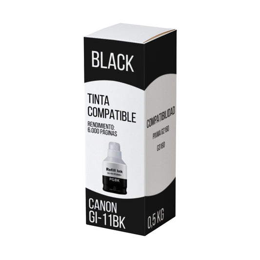 Tinta Canon GI-11BK Negro 135ml G2160, G3160 Compatible