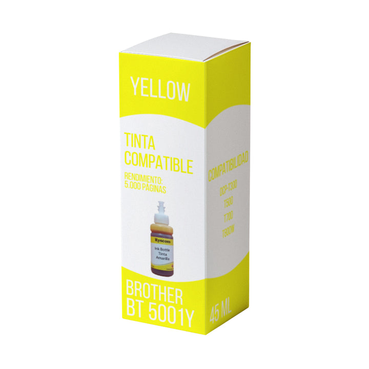 Tinta Brother BT 5001Y Yellow 5.000 Pág. DCP-T300 Compatible