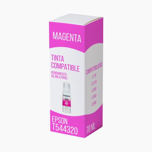 Tinta Epson T544320 Magenta 65ml L1110, L31110 Compatible
