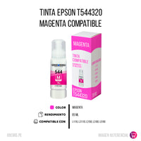 Tinta Epson T544320 Magenta 65ml L1110, L31110 Compatible