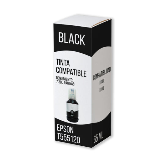 Tinta Epson T555120 Negro 70 ml L8160, L8180 Compatible