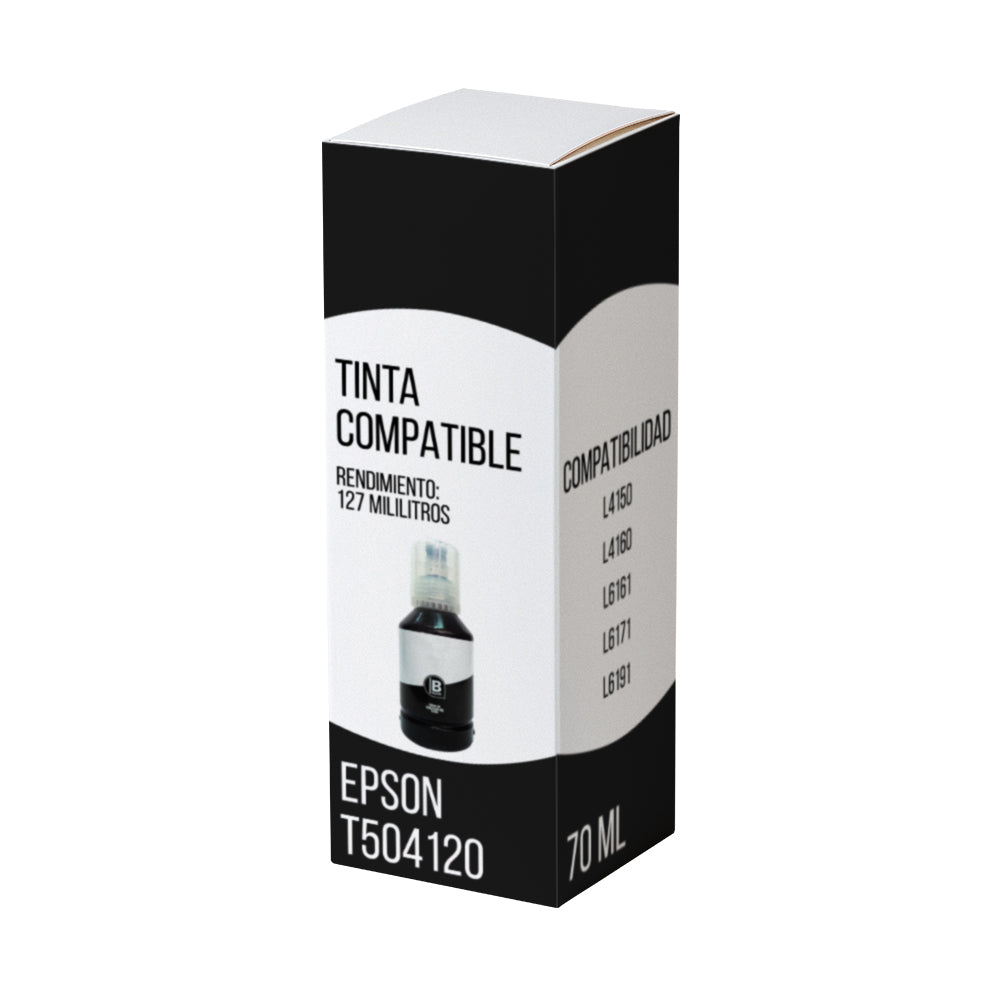 Tinta Epson T504120 Negro 127ml L6270, L4160 Compatible
