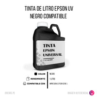 Tinta de Litro UV para Epson Negro Compatible