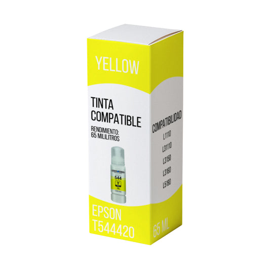 Tinta Epson T544420 Yellow 65ml L3250, L5290 Compatible