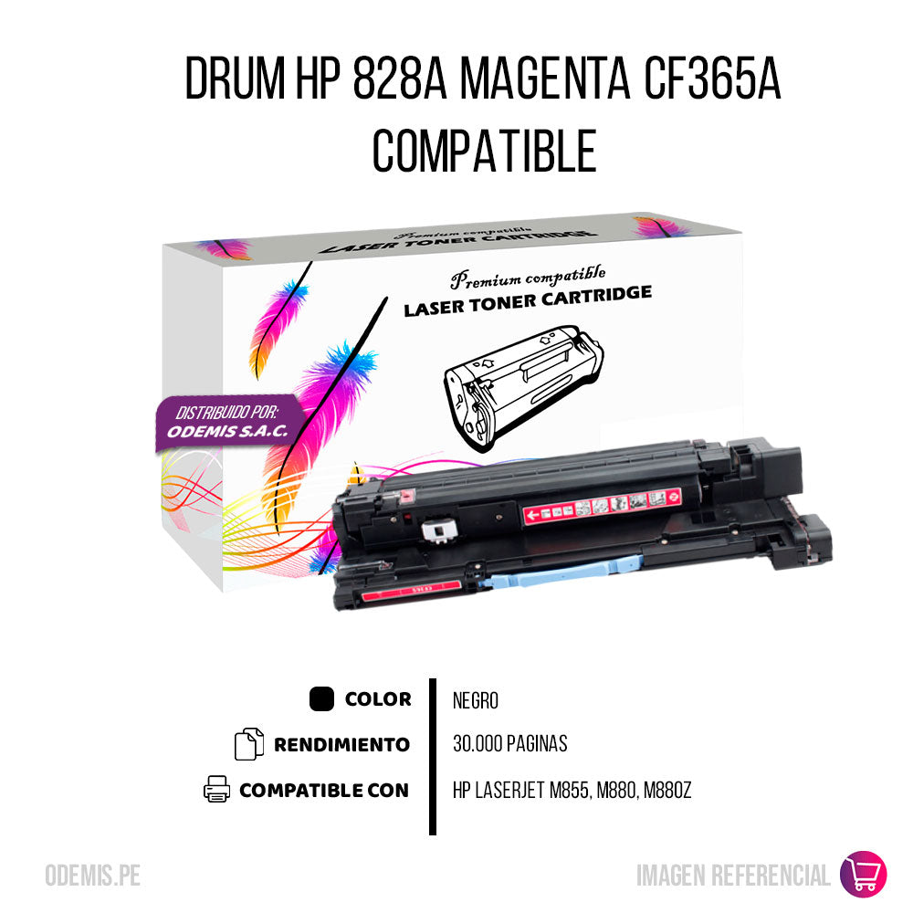 Drum HP 828A Magenta CF365A 30000 Pág. M855, M880 Compatible