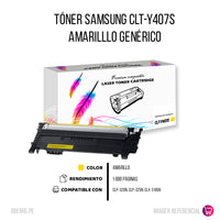 Toner Samsung CLT-Y407S Yellow 1K Pág. CLP-320 Compatible