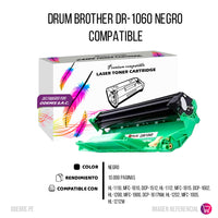 Drum Brother DR-1060 Negro 10.000 Pág. 1617nw Compatible