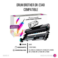 Drum Brother DR-2340 Negro 12000 Pág. DCP-L2540DW Compatible