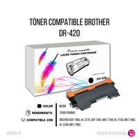 Toner Brother DR-420 Negro 12.000 Pág. HL 2130 Compatible