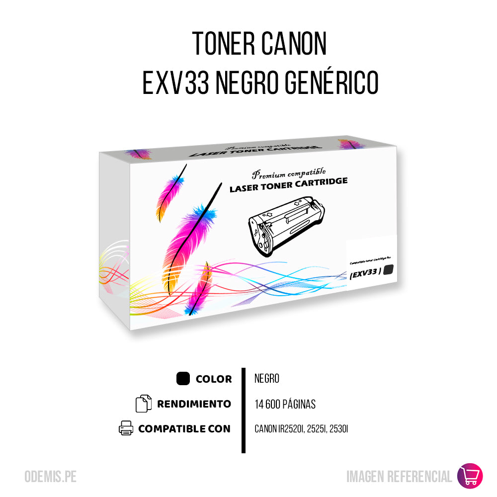 Toner Canon EXV 33 Negro 14,6K Pág. IR 2520 Compatible